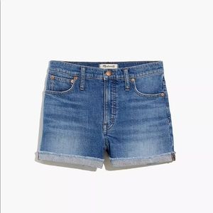 Madewell High-Rise Denim Shorts in Lavista Wash Size 33 NWT